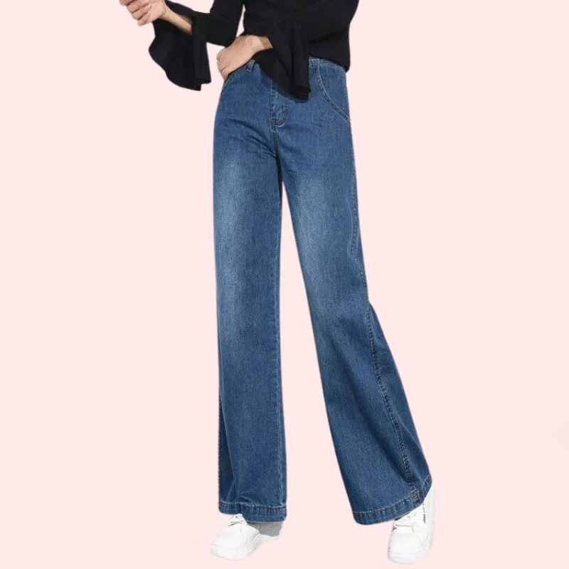 Women's Classic High Waist Wide Leg Jeans