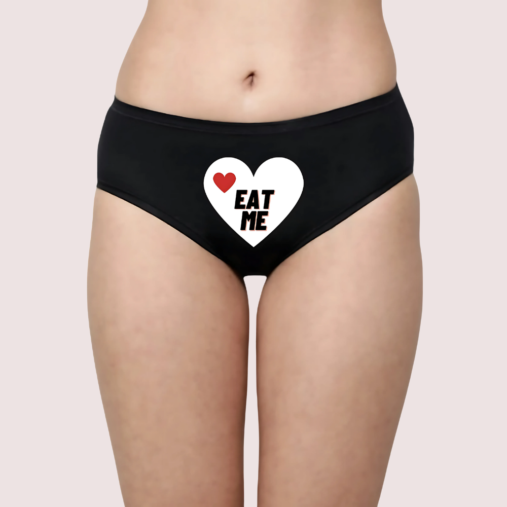 Eat Me Printed Hipster Panty Gift Pack lingerie by LadyLustra