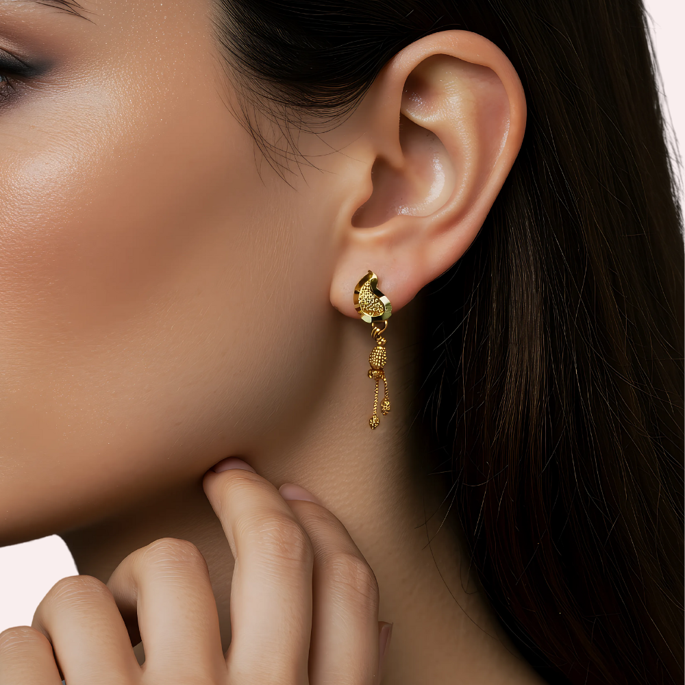 Peacock Grace Dangler Earrings by LADYLUSTRA