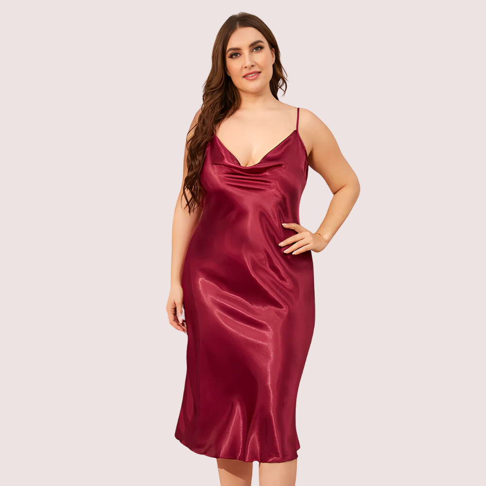 Plus Size Classic Satin Sleepwear (4XL–5XL) by LADYLUSTRA
