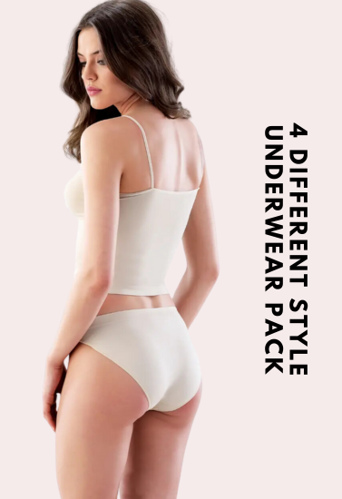 4 Different Style Underwear Pack by LADYLUSTRA