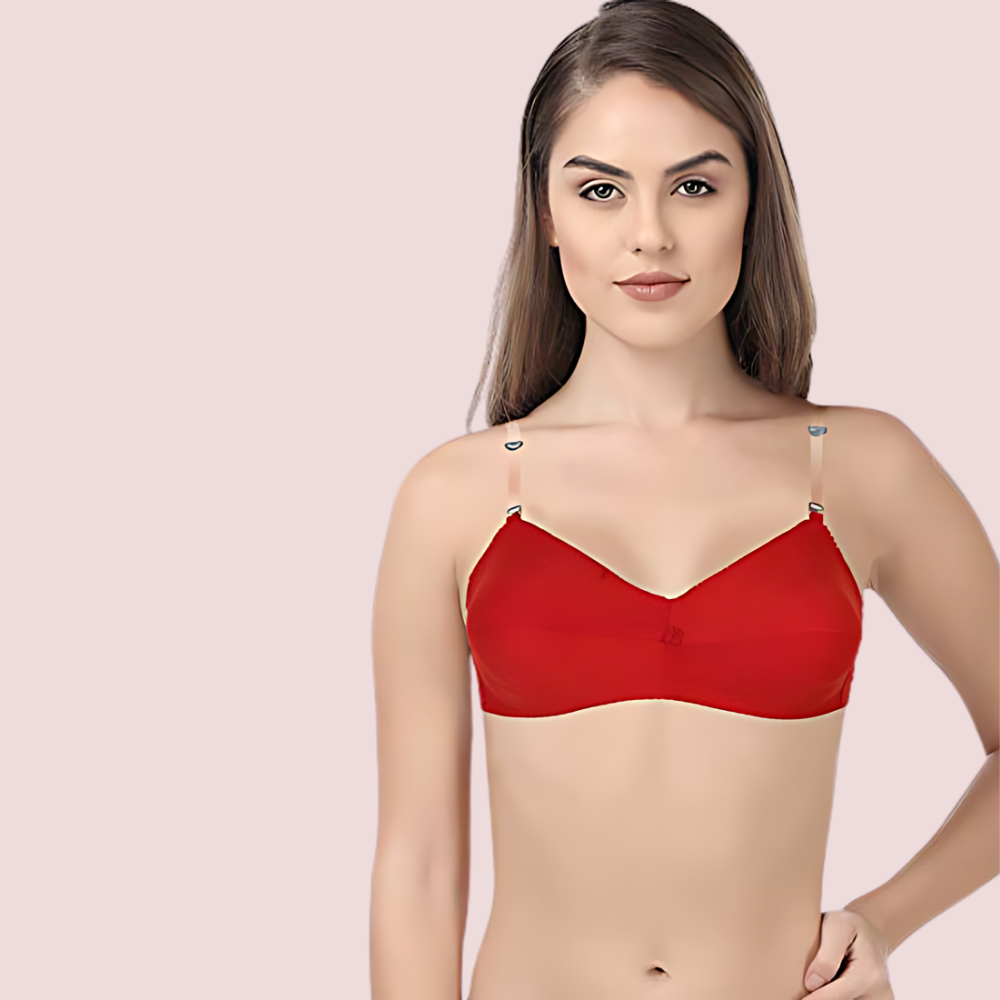 Love Me Mixed Invisible Strap Bra (Pk Of 2) by LADYLUSTRA