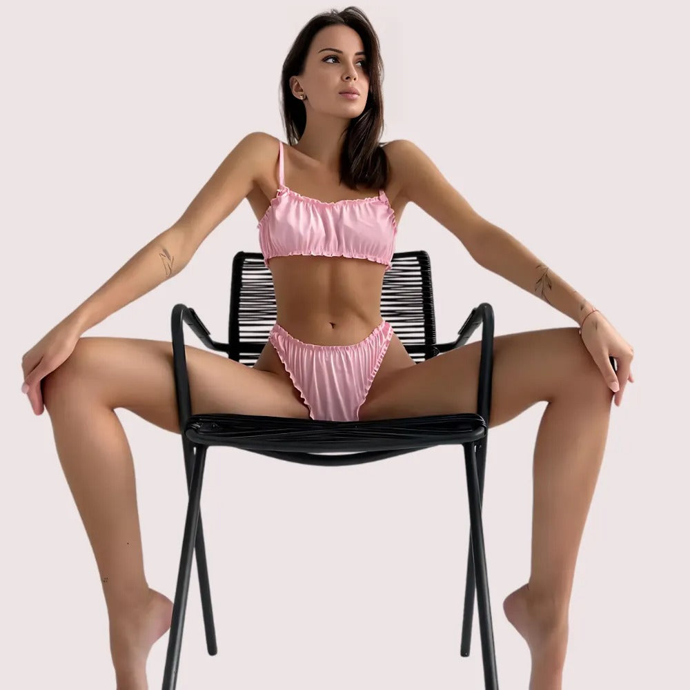 Women's Elegant Pure Silk Bra Set For Comfort | LADYLUSTRA