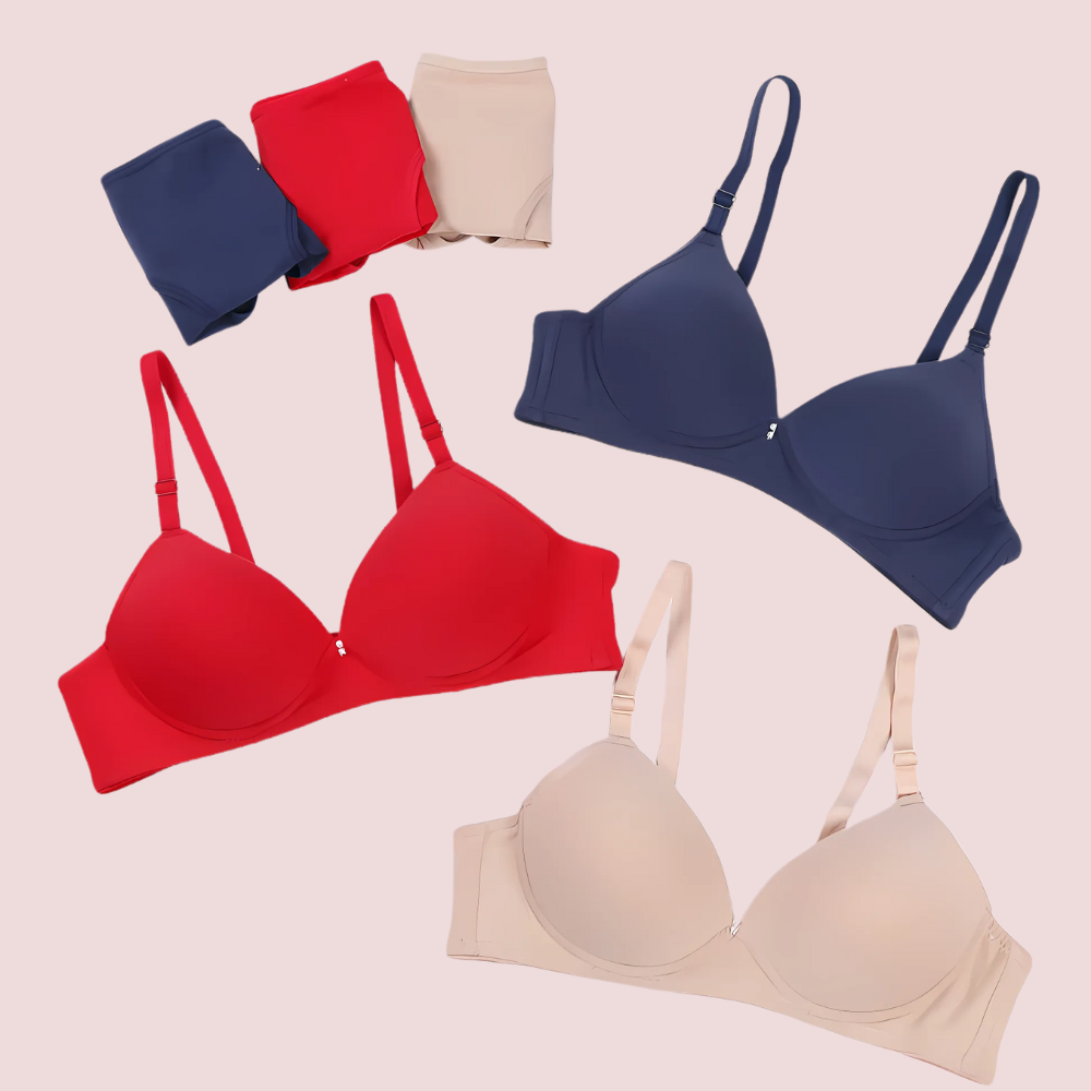 Pack of 3 Female Seamless Padded wire free Bra by LADYLUSTRA