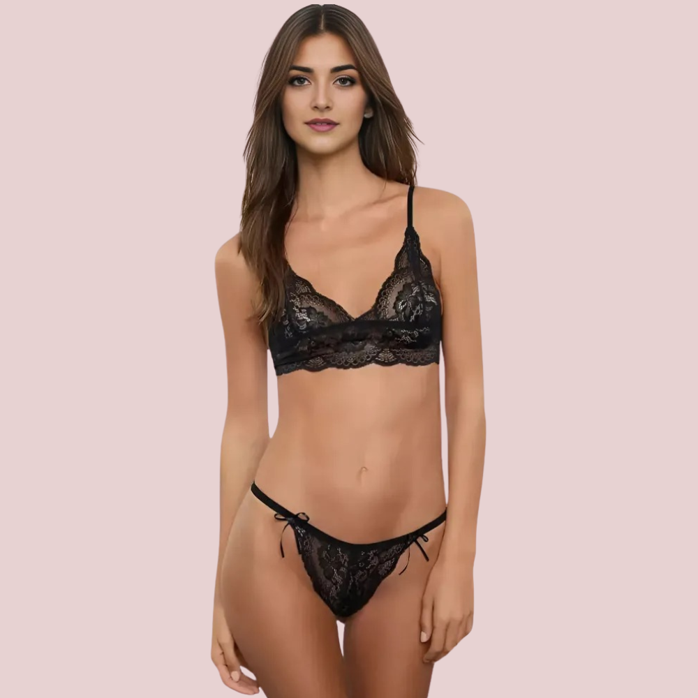 “Moonlight Muse Bralette & Brazilian” lingerie by LadyLustra