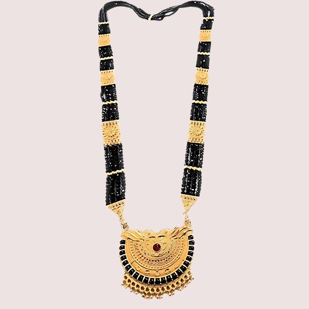 Traditional Gold Plated Pahadi Mangalsutra by LADYLUSTRA