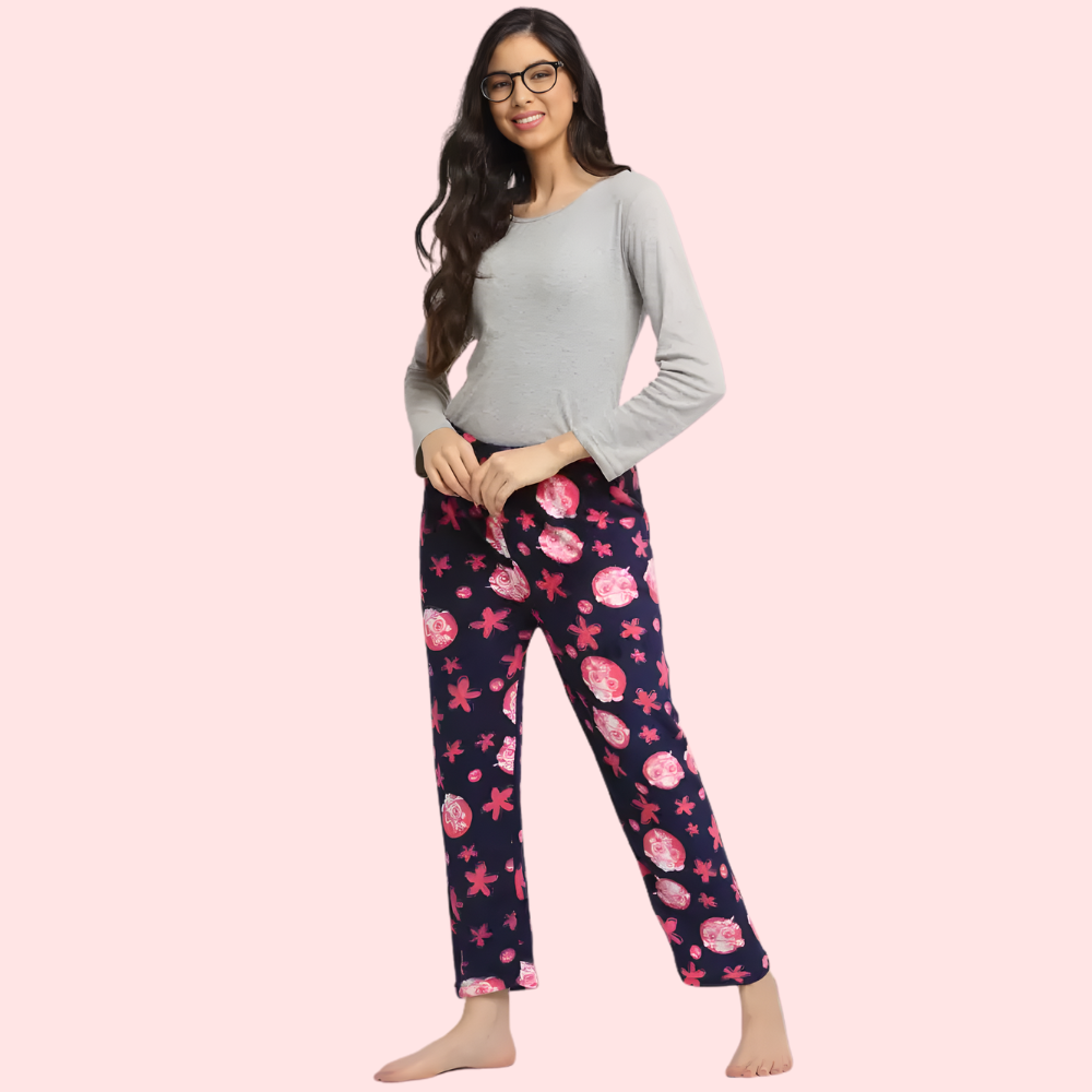 Ladies Winter Warm Printed Pajamas – Pack of 2 by LADYLUSTRA