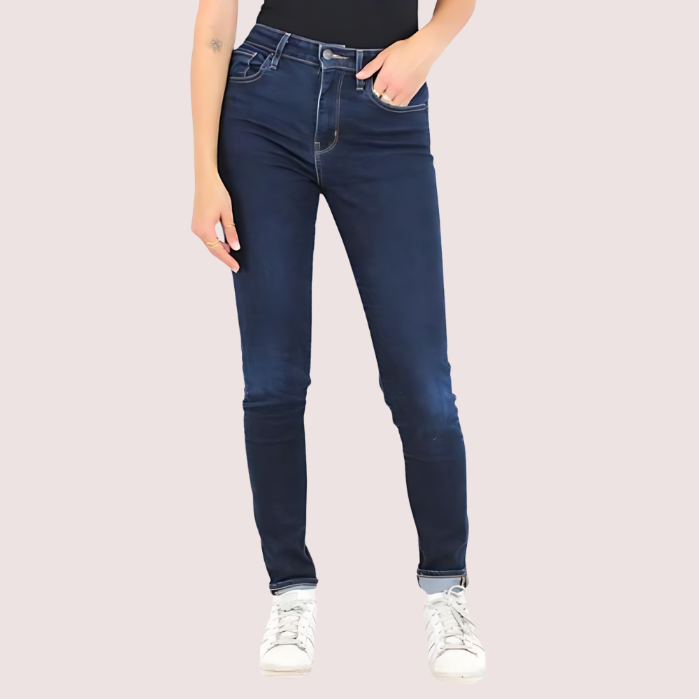 Elegant Women's Skinny Fit Slim Denim Pants by LADYLUSTRA
