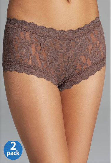 Sensual Brown Lace 2 Piece Panties by LADYLUSTRA