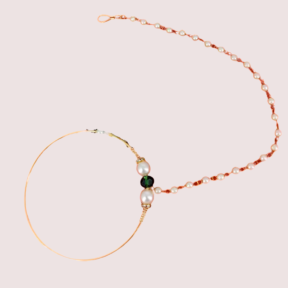 Uttarakhandi Round Nath in Elegant Gold Plating by LADYLUSTRA