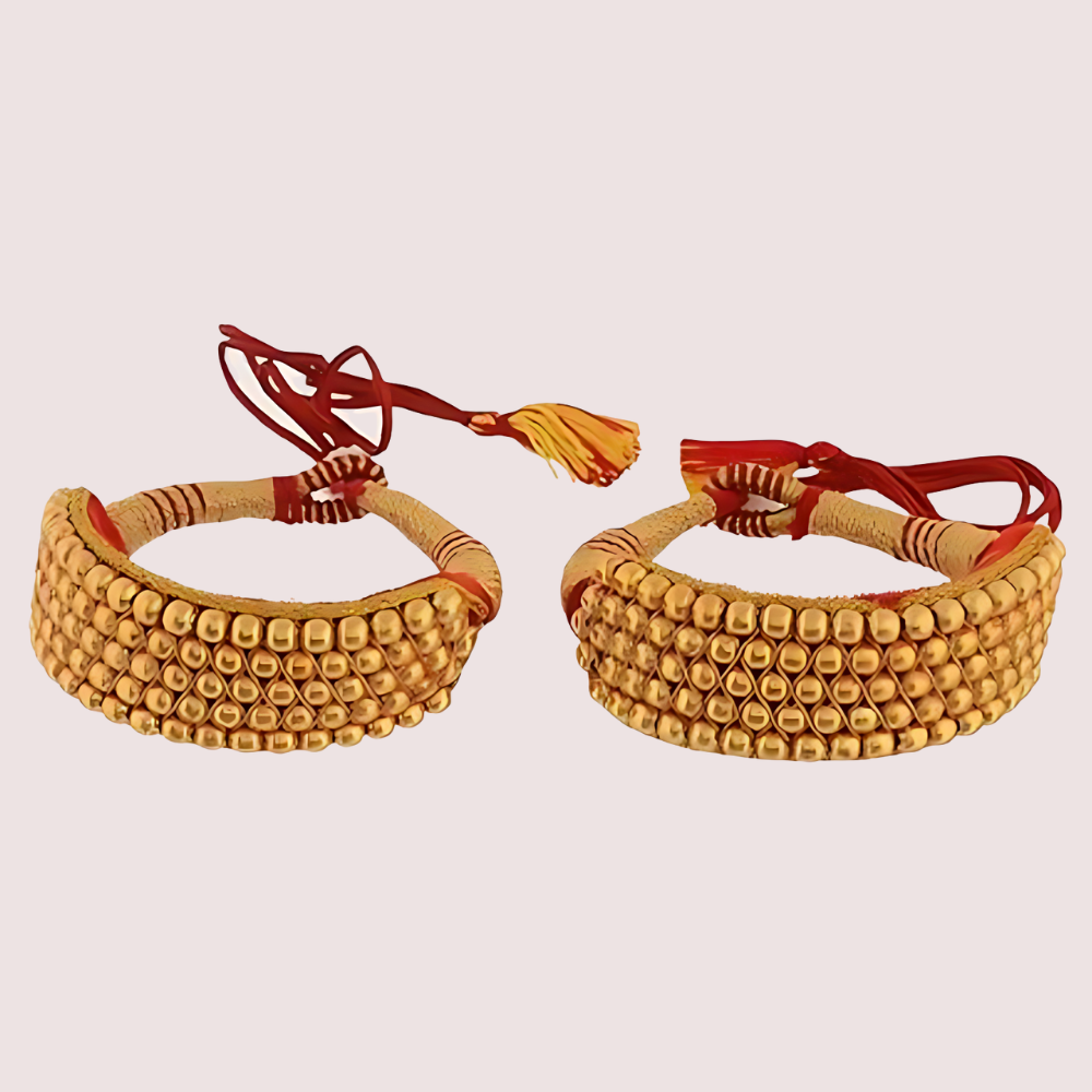 Traditional Gold Plated Garhwali Punchi Set by LADYLUSTRA