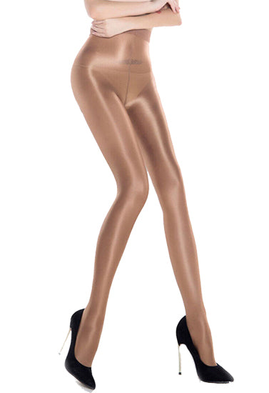 Women's Beige Shiny 20 D Pantyhose by LADYLUSTRA