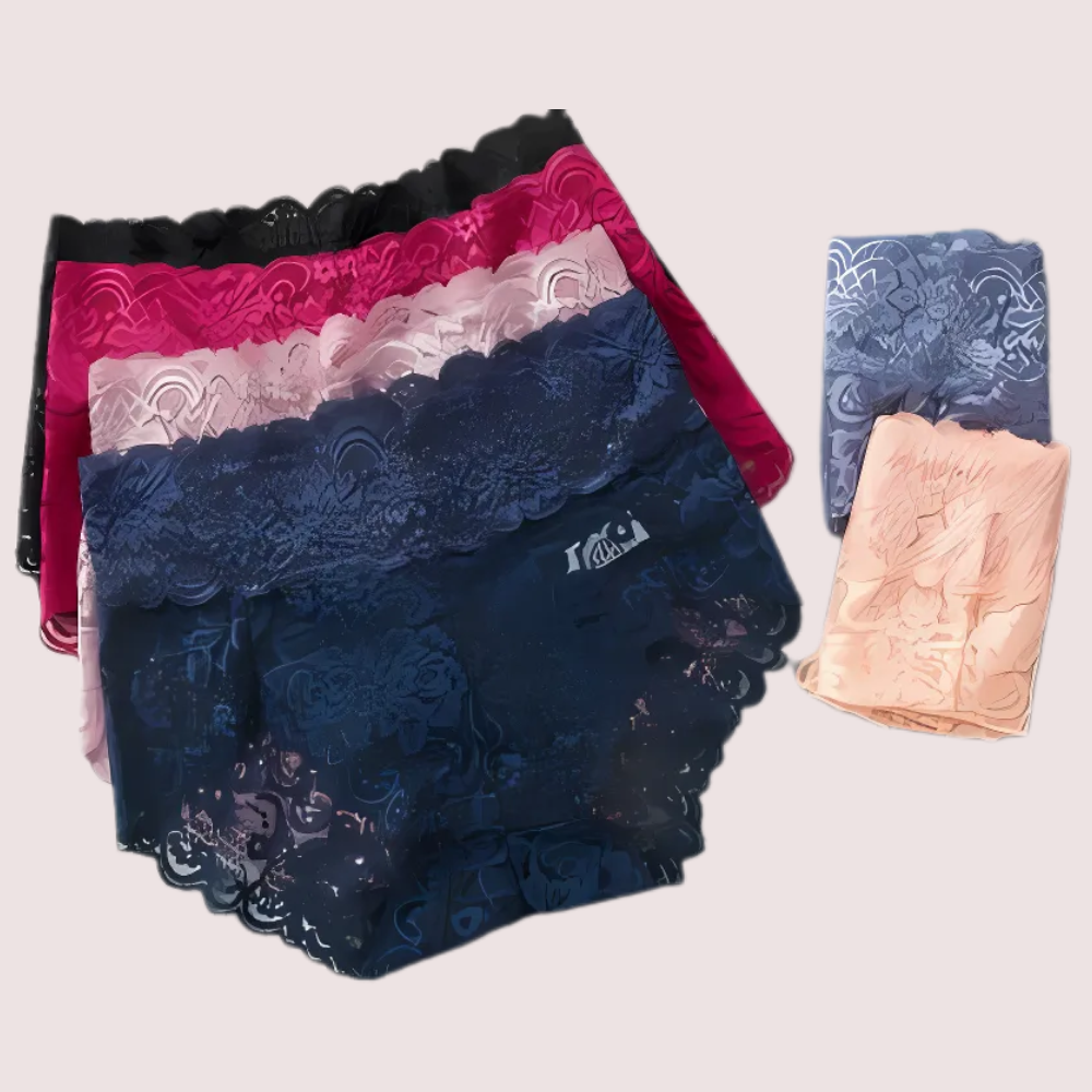 Women's  Beautiful Lace Panties Pack (of 3) by LADYLUSTRA