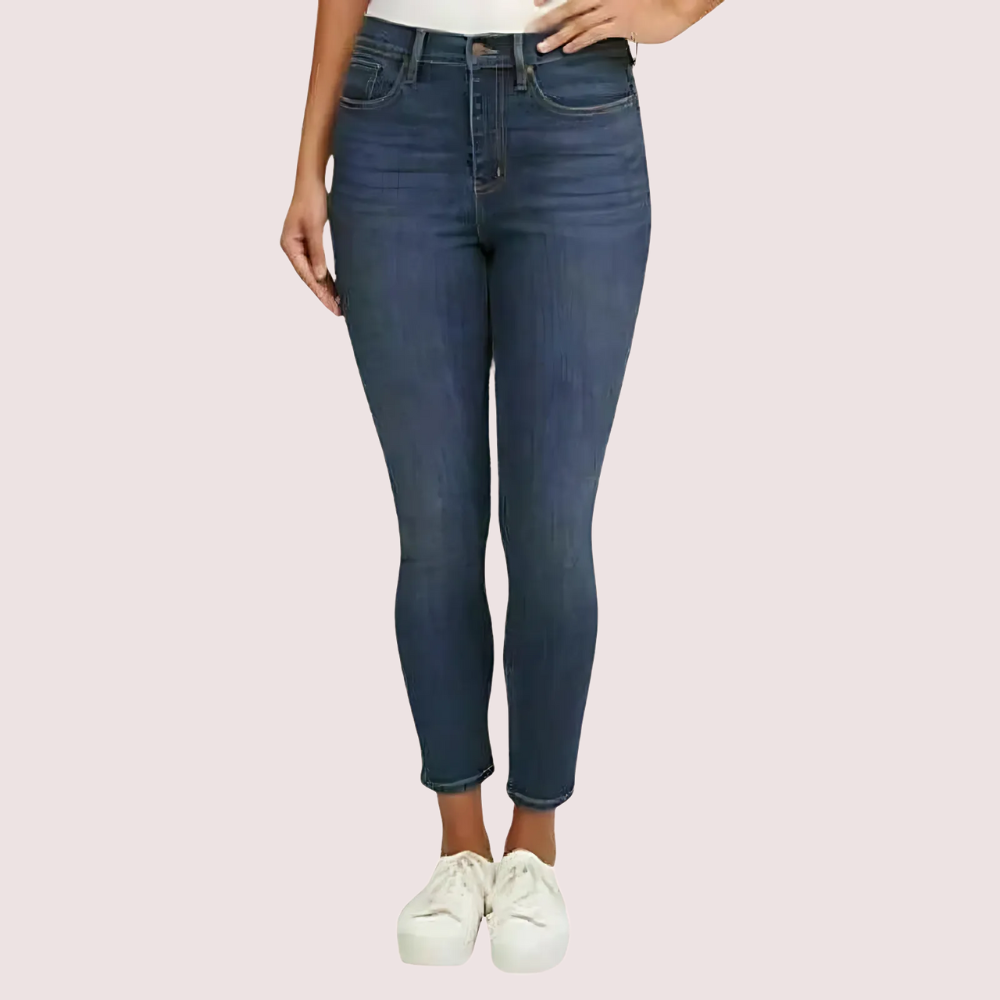 Women's High Waist Stretch Skinny Denim Jeans by LADYLUSTRA
