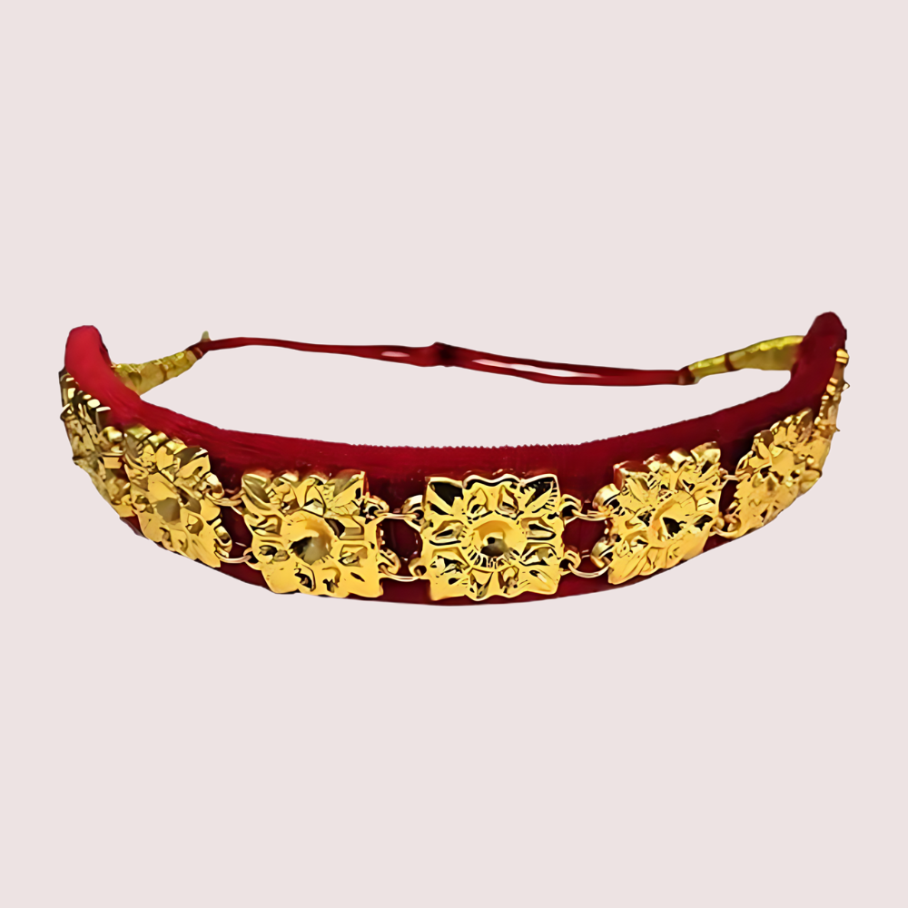 Kumauni Guloband with Nath & Mangtika – Bridal Gold Jewelry Set by LADYLUSTRA