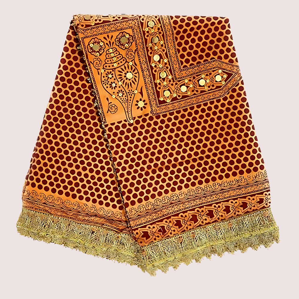Fashion & Heritage Women’s Solid Cotton Pichora – Elegant Dupatta by LADYLUSTRA