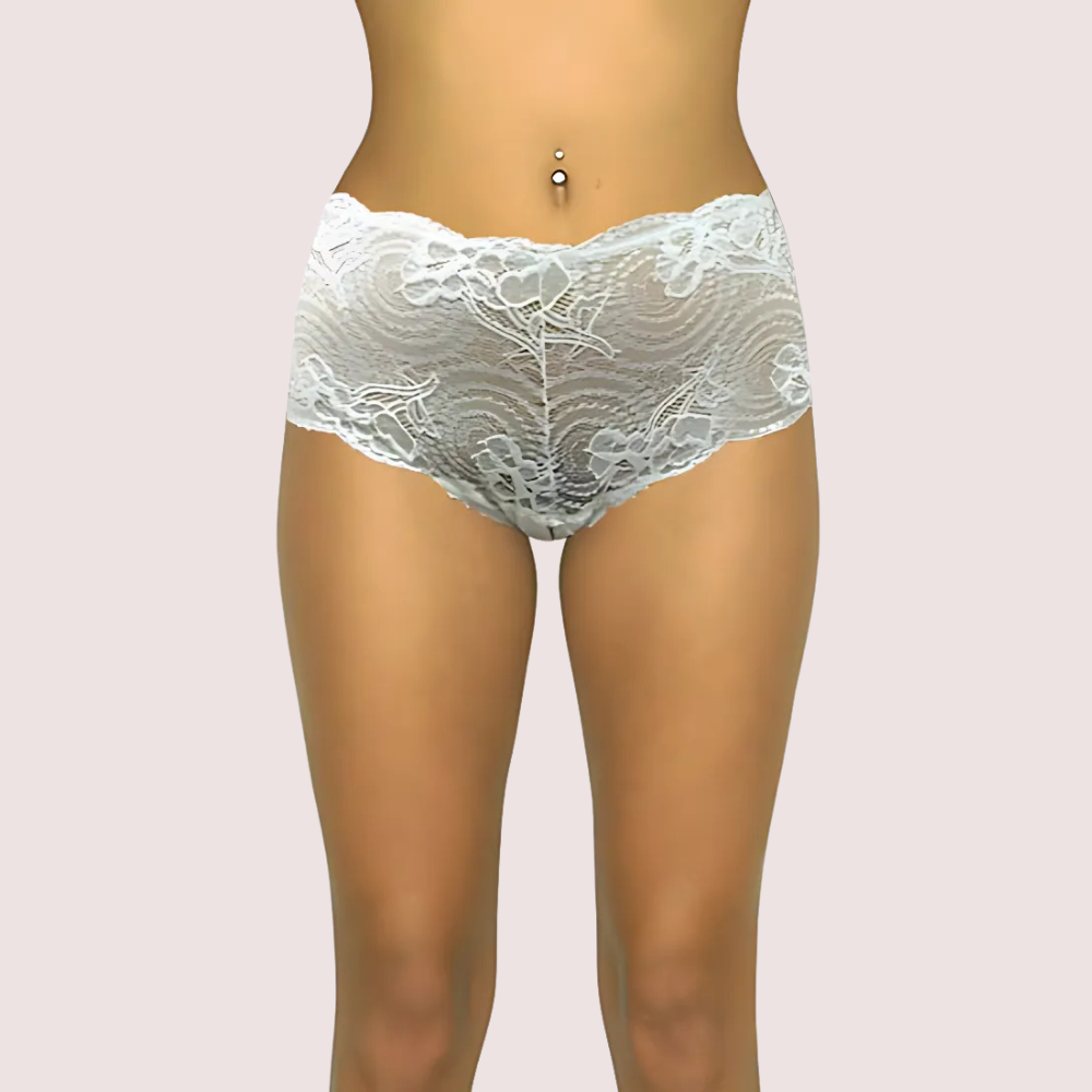 Female Floral Daisy Lace Boyshorts by LADYLUSTRA