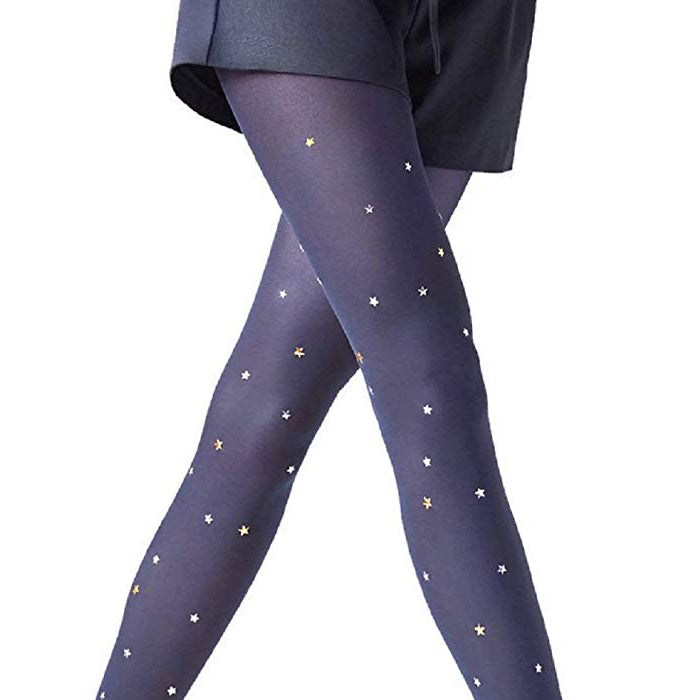 Zephyrs Shinny Studs Polka Dot Designer Tights