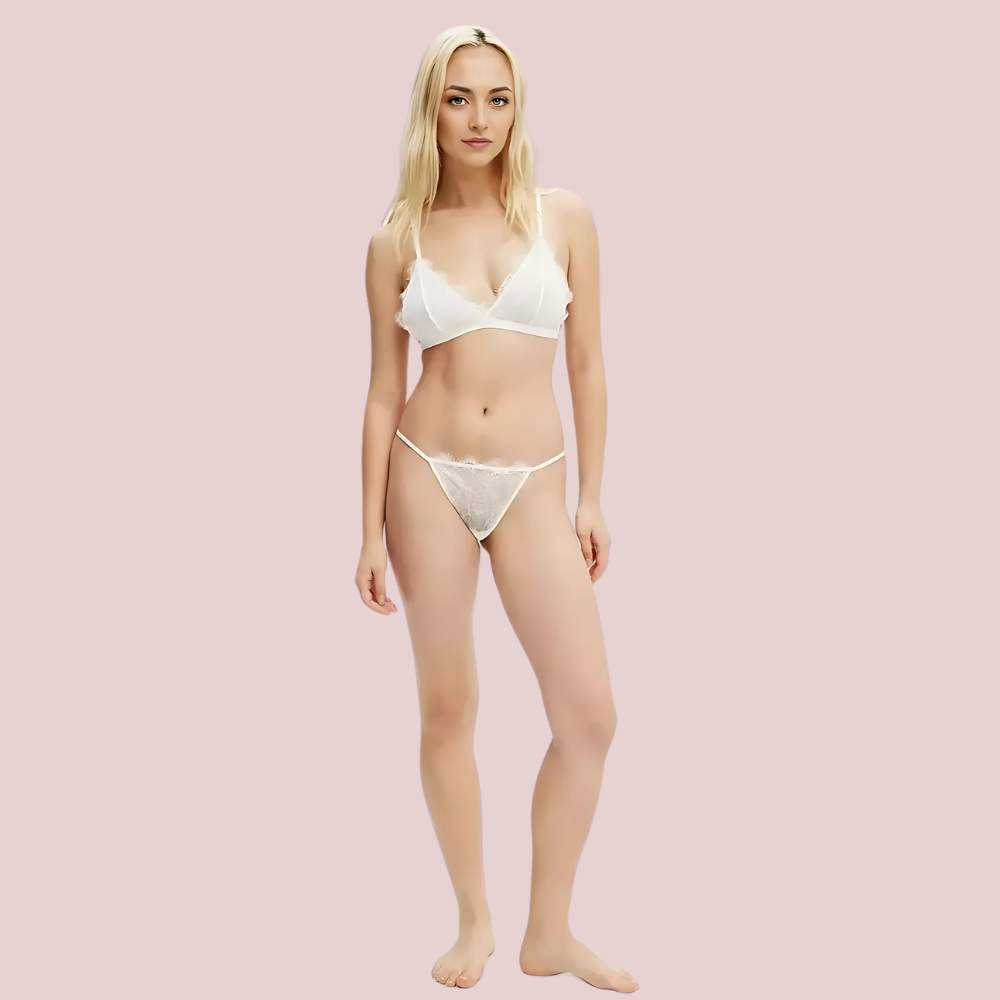 Ivory Whisper Intimate Set lingerie by LadyLustra