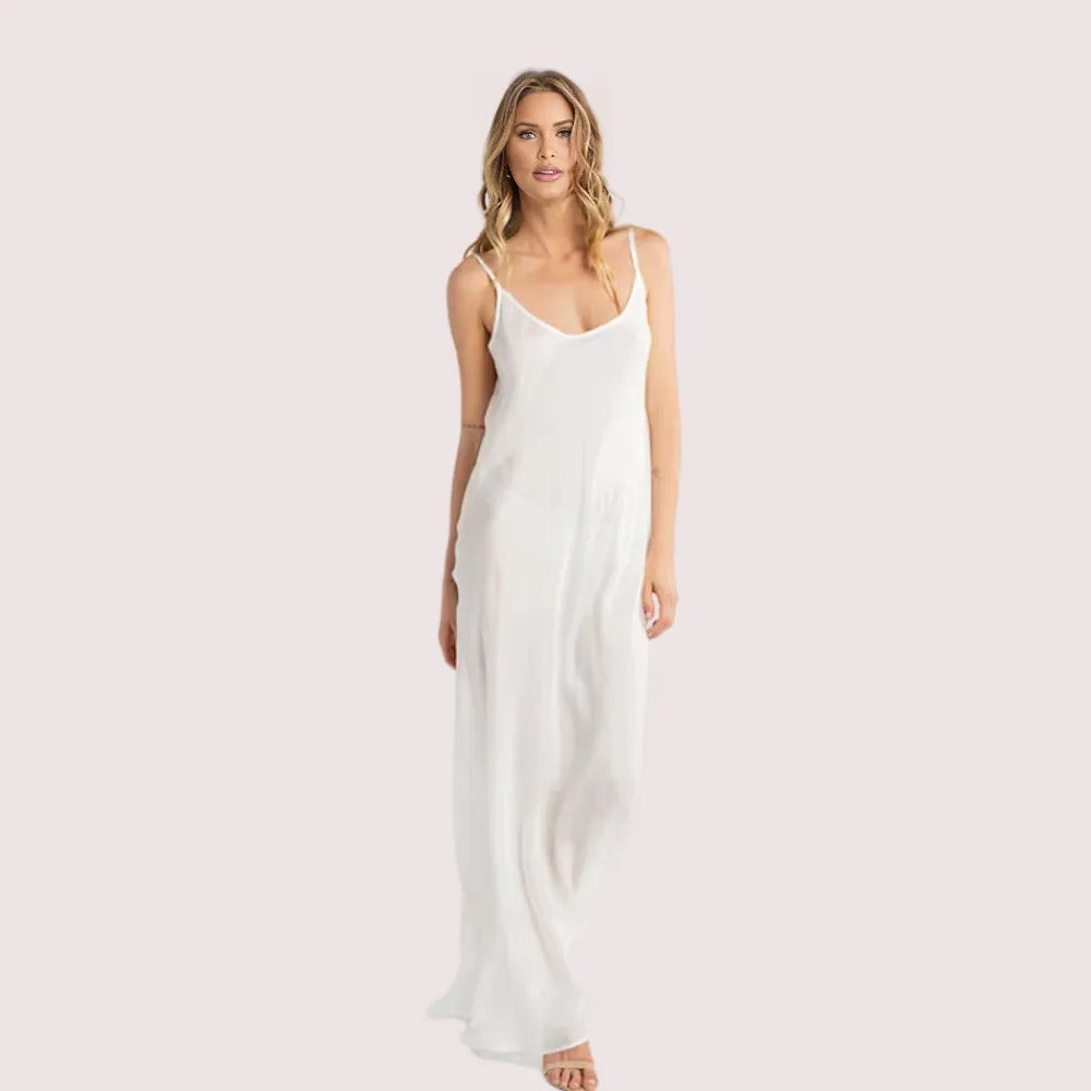 Ethereal Glow Sheer Mesh Slip – Plus Size by LADYLUSTRA