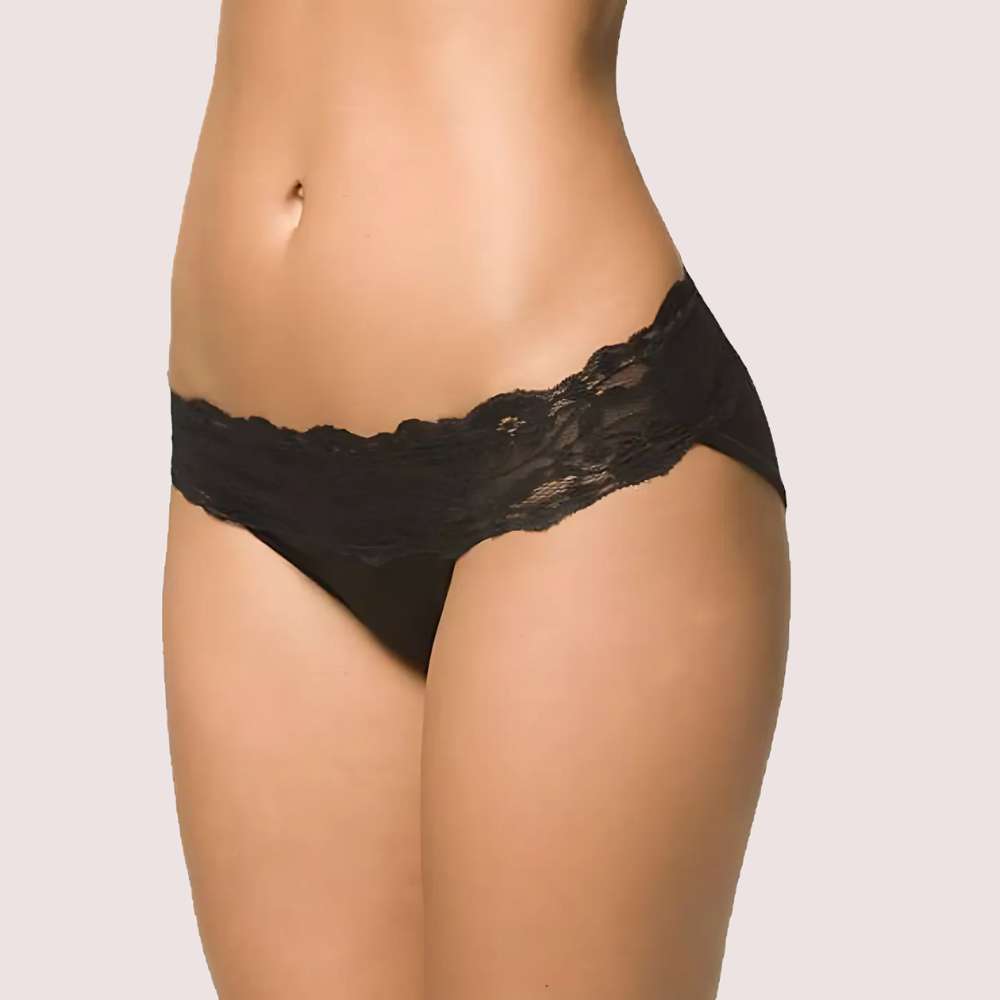 cheeky Black Lace Transparent panty by LADYLUSTRA